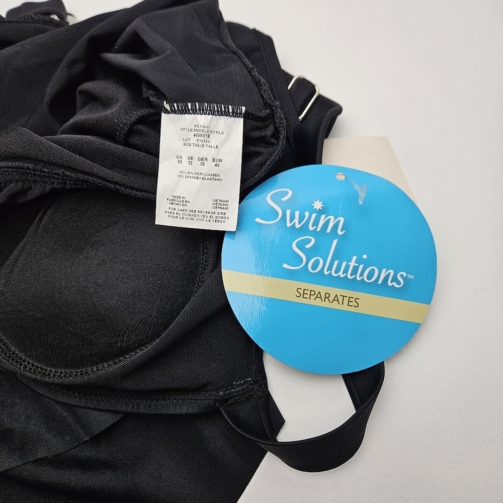 Swim Solutions Ruffle Top Slimming Swim Wear Tankini - Picture 6 of 6